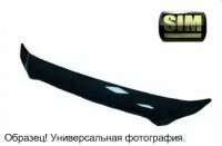 Дефлектор капота SKODA FABIA II \ ROOMSTER \ PRAKTIK (Шкода-Фабия 2\Румстер\Практик) 2007-2010 SIM короткий