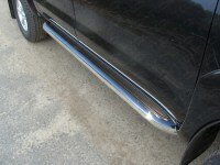 Пороги с площадкой (TCC нерж. лист 60,3 мм) для Toyota Hilux 2012-